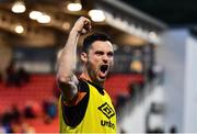 20 May 2022; Patrick Hoban of Dundalk celebrates after his side's victory in the SSE Airtricity League Premier Division match between Derry City and Dundalk at The Ryan McBride Brandywell Stadium in Derry. Photo by Ben McShane/Sportsfile