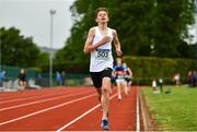21 May 2022; Archie McNamara of St Annes CC Killaloe, Clare, on his way to winning the minor boys 800m during the Irish Life Health Munster Schools Track and Field Championships at Templemore AC, in Templemore, Tipperary.  Photo by Sam Barnes/Sportsfile
