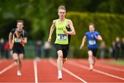21 May 2022; Max O'Reilly of Carrigaline CS, Cork, competing in the intermediate boys 200m during the Irish Life Health Munster Schools Track and Field Championships at Templemore AC, in Templemore, Tipperary. Photo by Sam Barnes/Sportsfile