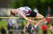 21 May 2022; Clodagh Donoghue of St Marys Newport, Tipperary, competing in the junior girls high jump during the Irish Life Health Munster Schools Track and Field Championships at Templemore AC, in Templemore, Tipperary. Photo by Sam Barnes/Sportsfile