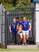 21 May 2022; Wicklow captain Dean Healy leads his side out ahead of the Tailteann Cup Preliminary Round match between Wicklow and Waterford at County Grounds in Aughrim, Wicklow. Photo by Daire Brennan/Sportsfile
