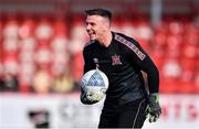 20 May 2022; Dundalk goalkeeper Mark Byrne before the SSE Airtricity League Premier Division match between Derry City and Dundalk at The Ryan McBride Brandywell Stadium in Derry. Photo by Ben McShane/Sportsfile