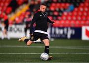 20 May 2022; Keith Ward of Dundalk before the SSE Airtricity League Premier Division match between Derry City and Dundalk at The Ryan McBride Brandywell Stadium in Derry. Photo by Ben McShane/Sportsfile