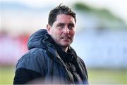 20 May 2022; Derry City manager Ruaidhrí Higgins before the SSE Airtricity League Premier Division match between Derry City and Dundalk at The Ryan McBride Brandywell Stadium in Derry. Photo by Ben McShane/Sportsfile