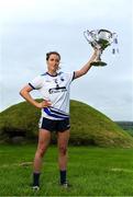 24 May 2022; Karen McGrath of Waterford poses for a portrait with the Brendan Martin cup at the Knowth megalithic passage-tomb site in County Meath. TG4 has today announced a five-year extension of their sponsorship of the All-Ireland Ladies Football inter-county championships, with the new deal set to last until the conclusion of the 2027 season. The 2022 TG4 All-Ireland Ladies Football Championships get underway next Sunday, May 29, with the first round of Intermediate Fixtures, and will conclude on Sunday, July 31, when the winners of the Junior, Intermediate & Senior Championships will be revealed. 13 Championship games will be broadcast exclusively live by TG4 throughout the season, with the remaining 47 games available to view on the LGFA and TG4’s dedicated online platform: https://page.inplayer.com/lgfaseason2022/tg4.html In addition, the TG4 Leinster Senior Final between Dublin and Meath will also be televised live by TG4 from Croke Park next Saturday, May 28. #ProperFan . Photo by Brendan Moran/Sportsfile