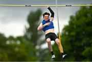 21 May 2022; Josh Fitzgerald of Col Muire Crosshaven, Cork, competing in the intermediate boys pole vault during the Irish Life Health Munster Schools Track and Field Championships at Templemore AC, in Templemore, Tipperary. Photo by Sam Barnes/Sportsfile