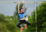21 May 2022; Alex Neff of Gaelcholáiste Charraig Uí Leighin, Cork, competing in the intermediate boys pole vault during the Irish Life Health Munster Schools Track and Field Championships at Templemore AC, in Templemore, Tipperary. Photo by Sam Barnes/Sportsfile