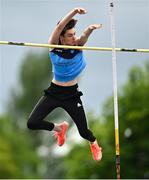 21 May 2022; Alex Neff of Gaelcholáiste Charraig Uí Leighin, Cork, competing in the intermediate boys pole vault during the Irish Life Health Munster Schools Track and Field Championships at Templemore AC, in Templemore, Tipperary. Photo by Sam Barnes/Sportsfile