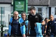 21 May 2022; Zebre Rugby Operations Manager George Biagi arriving with Dr Paolo Farrari of Zebre before the United Rugby Championship match between Connacht and Zebre Parma at The Sportsground in Galway. Photo by George Tewkesbury/Sportsfile