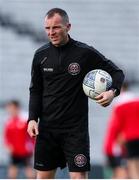 20 May 2022; Bohemians first team player development coach Derek Pender before the SSE Airtricity League Premier Division match between Bohemians and Sligo Rovers at Dalymount Park in Dublin. Photo by Michael P Ryan/Sportsfile