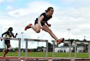 21 May 2022; Ruby Cummins of Col Toirbhirte Bandon, Cork, on her way to winning the minor girls 75m hurdles during the Irish Life Health Munster Schools Track and Field Championships at Templemore AC, in Templemore, Tipperary. Photo by Sam Barnes/Sportsfile