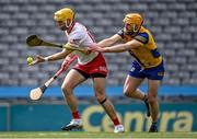 21 May 2022; Seán Óg Grogan of Tyrone in action against Peter Kellehan of Roscommon during the Nickey Rackard Cup Final match between Roscommon and Tyrone at Croke Park in Dublin. Photo by Piaras Ó Mídheach/Sportsfile