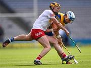 21 May 2022; Connell Kennelly of Roscommon in action against Oran McKee of Tyrone during the Nickey Rackard Cup Final match between Roscommon and Tyrone at Croke Park in Dublin. Photo by Piaras Ó Mídheach/Sportsfile