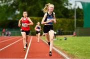 21 May 2022; Charlotte Carpendale of Abbey Communtiy College, Waterford, competing in the junior girls 1500m during the Irish Life Health Munster Schools Track and Field Championships at Templemore AC, in Templemore, Tipperary. Photo by Sam Barnes/Sportsfile
