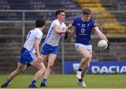 21 May 2022; Oisín McGraynor of Wicklow in action against James Walsh of Waterford during the Tailteann Cup Preliminary Round match between Wicklow and Waterford at County Grounds in Aughrim, Wicklow. Photo by Daire Brennan/Sportsfile