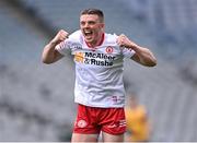 21 May 2022; Lorcan Devlin of Tyrone celebrates after his side's victory in the Nickey Rackard Cup Final match between Roscommon and Tyrone at Croke Park in Dublin. Photo by Piaras Ó Mídheach/Sportsfile