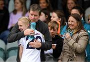 21 May 2022; Lexie Reddington of Kildare is congratulated after the Ladies Football U14 All-Ireland Gold Final match between Kildare and Tipperary at Crettyard GAA in Laois. Photo by Ray McManus/Sportsfile