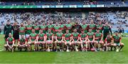 21 May 2022; The Mayo squad before the Christy Ring Cup Final match between Kildare and Mayo at Croke Park in Dublin. Photo by Piaras Ó Mídheach/Sportsfile