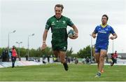 21 May 2022; John Porch of Connacht on his way to score his sides fourth try of the game during the United Rugby Championship match between Connacht and Zebre Parma at The Sportsground in Galway. Photo by George Tewkesbury/Sportsfile