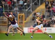 21 May 2022; TJ Reid of Kilkenny in action against Rory O'Connor of Wexford during the Leinster GAA Hurling Senior Championship Round 5 match between Kilkenny and Wexford at UPMC Nowlan Park in Kilkenny. Photo by Stephen McCarthy/Sportsfile