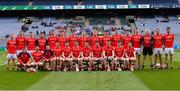 21 May 2022; The Louth squad before the Lory Meagher Cup Final match between Longford and Louth at Croke Park in Dublin. Photo by Piaras Ó Mídheach/Sportsfile