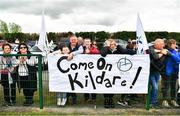 21 May 2022; Kildare supporters during the Ladies Football U14 All-Ireland Gold Final match between Kildare and Tipperary at Crettyard GAA in Laois. Photo by Ray McManus/Sportsfile