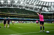 21 May 2022; Seán Cronin of Leinster practices his lineout throwing before the United Rugby Championship match between Leinster and Munster at Aviva Stadium in Dublin. Photo by Brendan Moran/Sportsfile
