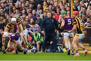 21 May 2022; Wexford manager Darragh Egan during the Leinster GAA Hurling Senior Championship Round 5 match between Kilkenny and Wexford at UPMC Nowlan Park in Kilkenny. Photo by Stephen McCarthy/Sportsfile