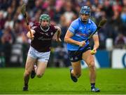 21 May 2022; Eoghan O’Donnell of Dublin in action against Cathal Mannion of Galway during the Leinster GAA Hurling Senior Championship Round 5 match between Galway and Dublin at Pearse Stadium in Galway. Photo by Ray Ryan/Sportsfile