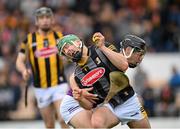 21 May 2022; Kilkenny goalkeeper Eoin Murphy is tackled by Conor McDonald of Wexford during the Leinster GAA Hurling Senior Championship Round 5 match between Kilkenny and Wexford at UPMC Nowlan Park in Kilkenny. Photo by Stephen McCarthy/Sportsfile