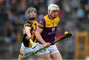 21 May 2022; Liam Ryan of Wexford in action against Tom Phelan of Kilkenny during the Leinster GAA Hurling Senior Championship Round 5 match between Kilkenny and Wexford at UPMC Nowlan Park in Kilkenny. Photo by Stephen McCarthy/Sportsfile