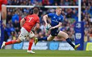 21 May 2022; Jamie Osborne of Leinster in action against Alex Kendellen of Munster during the United Rugby Championship match between Leinster and Munster at Aviva Stadium in Dublin. Photo by Brendan Moran/Sportsfile
