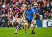 21 May 2022; Conor Whelan of Galway in action against Eoghan O’Donnell and Paddy Smith of Dublin during the Leinster GAA Hurling Senior Championship Round 5 match between Galway and Dublin at Pearse Stadium in Galway. Photo by Ray Ryan/Sportsfile