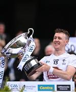21 May 2022; Kildare captain Brian Byrne with the cup after his side's victory in the Christy Ring Cup Final match between Kildare and Mayo at Croke Park in Dublin. Photo by Piaras Ó Mídheach/Sportsfile