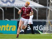 21 May 2022; Nial Mitchell of Westmeath celebrates after scoring his side's fifth goal during the Leinster GAA Hurling Senior Championship Round 5 match between Laois and Westmeath at MW Hire O’Moore Park in Portlaoise, Laois. Photo by Michael P Ryan/Sportsfile