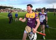 21 May 2022; Oisín Foley of Wexford celebrates after the Leinster GAA Hurling Senior Championship Round 5 match between Kilkenny and Wexford at UPMC Nowlan Park in Kilkenny. Photo by Stephen McCarthy/Sportsfile