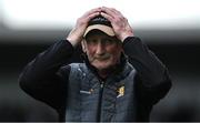 21 May 2022; Kilkenny manager Brian Cody reacts during the closing stages of the Leinster GAA Hurling Senior Championship Round 5 match between Kilkenny and Wexford at UPMC Nowlan Park in Kilkenny. Photo by Stephen McCarthy/Sportsfile