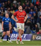 21 May 2022; Jack O'Donoghue of Munster leaves the pitch after the United Rugby Championship match between Leinster and Munster at Aviva Stadium in Dublin. Photo by Brendan Moran/Sportsfile