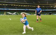 21 May 2022; Seán Cronin of Leinster with his daughter Saoirse on the pitch after the United Rugby Championship match between Leinster and Munster at the Aviva Stadium in Dublin. Photo by Harry Murphy/Sportsfile