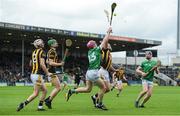 22 May 2022; Shane O'Brien of Limerick in action against Paddy Langton of Kilkenny during the oneills.com GAA Hurling All-Ireland U20 Championship Final match between Kilkenny and Limerick at FBD Semple Stadium in Thurles, Tipperary. Photo by George Tewkesbury/Sportsfile