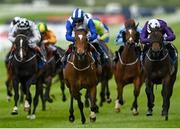 22 May 2022; Pirate Jenny, with Colin Keane up, centre, on their way to winning the William Hill Acca Club Irish EBF Fillies Handicap during the Tattersalls Irish Guineas Festival at The Curragh Racecourse in Kildare. Photo by Harry Murphy/Sportsfile