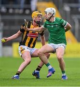 22 May 2022; Killian Doyle of Kilkenny in action against Jimmy Quilty of Limerick during the oneills.com GAA Hurling All-Ireland U20 Championship Final match between Kilkenny and Limerick at FBD Semple Stadium in Thurles, Tipperary. Photo by Piaras Ó Mídheach/Sportsfile