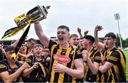 22 May 2022; Kilkenny captain Pádraic Moylan celebrates with the cup after his side's victory in the oneills.com GAA Hurling All-Ireland U20 Championship Final match between Kilkenny and Limerick at FBD Semple Stadium in Thurles, Tipperary. Photo by Piaras Ó Mídheach/Sportsfile