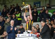 22 May 2022; Pádraic Moylan of Kilkenny lifts the trophy after the oneills.com GAA Hurling All-Ireland U20 Championship Final match between Kilkenny and Limerick at FBD Semple Stadium in Thurles, Tipperary. Photo by George Tewkesbury/Sportsfile