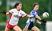 22 May 2022; Brooke Dunford of Waterford in action against Ellie Daly of Tyrone during the 2022 All-Ireland U14 Silver Final between Tyrone and Waterford at the GAA National Games Development Centre in Abbotstown, Dublin. Photo by Ben McShane/Sportsfile
