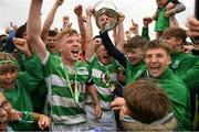 22 May 2022; Villa players celebrate with the cup after the FAI Centenary Junior Cup Final 2021/2022 match between Villa FC, Waterford, and Pike Rovers FC, Limerick, at Turner's Cross in Cork. Photo by Eóin Noonan/Sportsfile