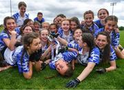 22 May 2022; Waterford players celebrate with the cup after the 2022 All-Ireland U14 Silver Final between Tyrone and Waterford at the GAA National Games Development Centre in Abbotstown, Dublin. Photo by Ben McShane/Sportsfile