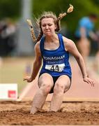 22 May 2022;  Rebecca Murphy of Monaghan County competing in the premier women's long jump during Round 1 of the AAI National Outdoor League at the Mary Peters Track in Belfast. Photo by Sam Barnes/Sportsfile