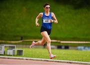 22 May 2022; Denise Toner of Monaghan County on her way to winning the premier women's 800m during Round 1 of the AAI National Outdoor League at the Mary Peters Track in Belfast. Photo by Sam Barnes/Sportsfile