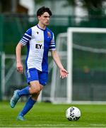 21 May 2022; Daniel McCarthy of College Corinthians AFC during the FAI Centenary Under 17 Cup Final 2021/2022 match between Corduff FC, Dublin, and College Corinthians AFC, Cork, at Home Farm Football Club in Dublin. Photo by Brendan Moran/Sportsfile